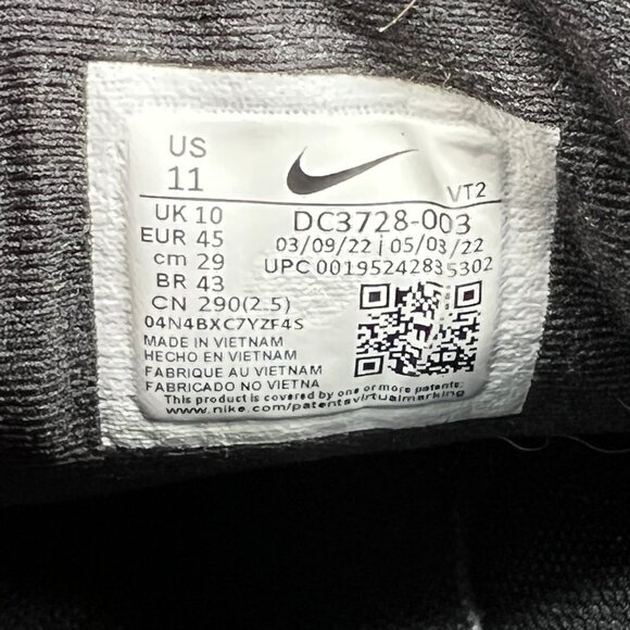 Nike Revolution 6 Running Shoes Men's Size 11 Black Athletic Training Sneakers - Picture 11 of 11